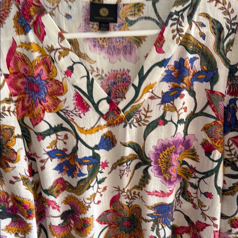 JM Collection Floral Midi Dress - Multicolor